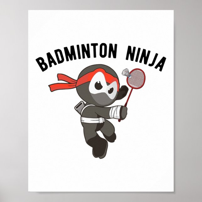 Ninja Badminton Poster (Framsidan)