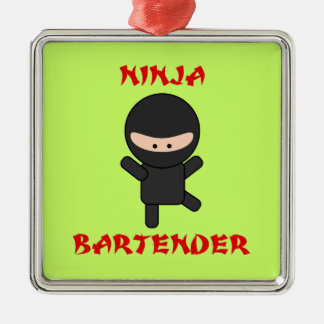 Ninja Bartender Julgransprydnad Metall