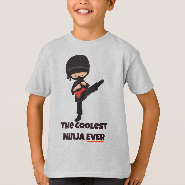 Ninja Basic Hanes Tagless ComfortSoft® T-Shirt (Framsida)
