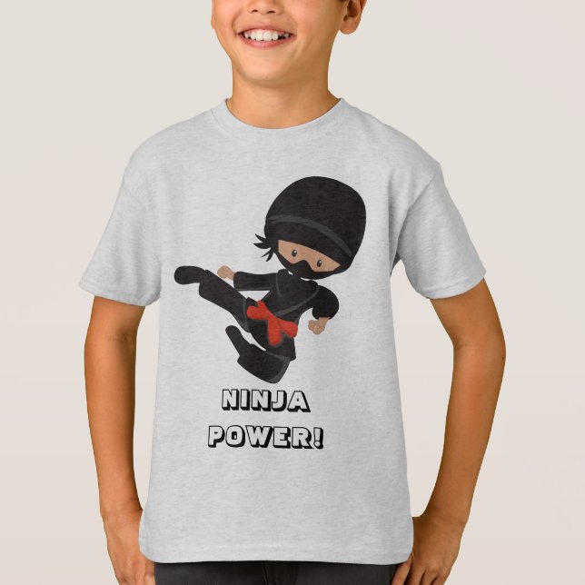 Ninja Basic Hanes Tagless ComfortSoft® T-Shirt (Framsida)
