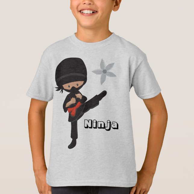 Ninja Basic Hanes Tagless ComfortSoft® T-Shirt (Framsida)