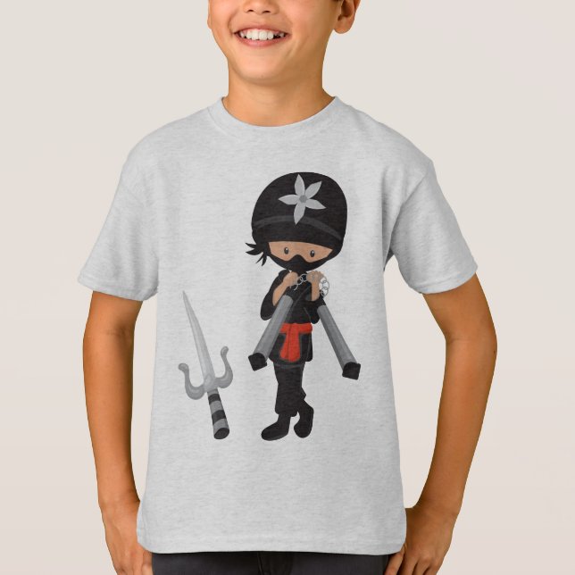 Ninja Basic Hanes Tagless ComfortSoft® T-Shirt (Framsida)