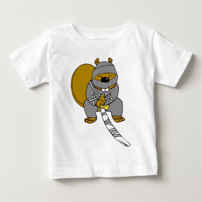 Ninja Beaver T Shirt (Framsida)