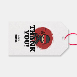 Ninja Birthday Party Presentetikett