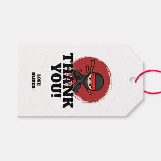 Ninja Birthday Party Presentetikett