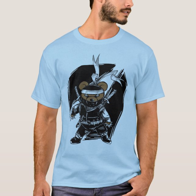 Ninja björn tee shirt (Framsida)