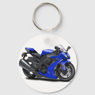 Ninja Blue Bike Nyckelring
