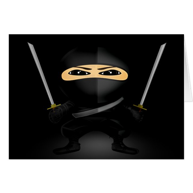 Ninja Boy (2) Hälsningskort (Framsidan Horizontal)
