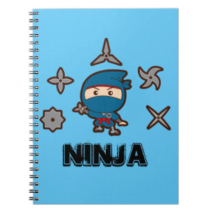 Ninja Boy Anteckningsbok Med Spiral
