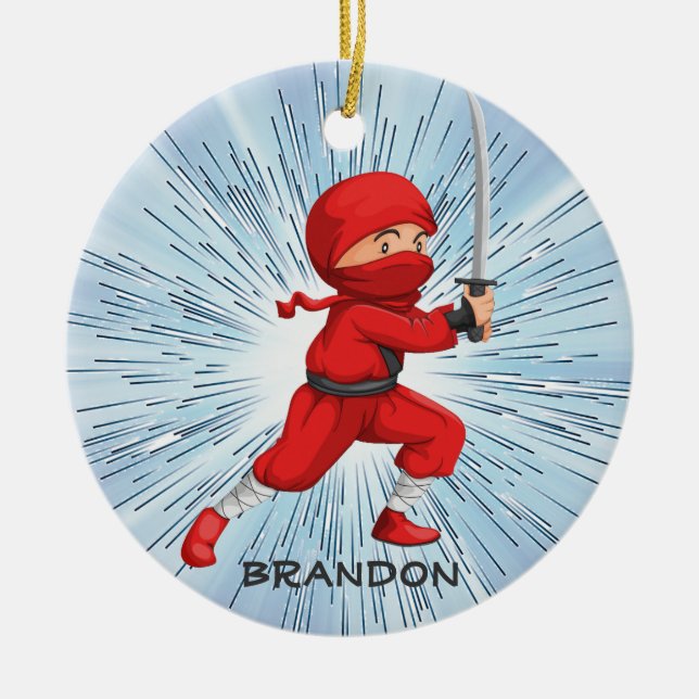 Ninja Boy Design Ornament (Framsidan)