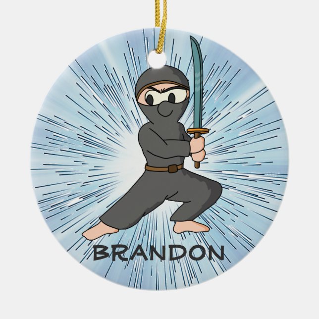 Ninja Boy Design Ornament (Framsidan)