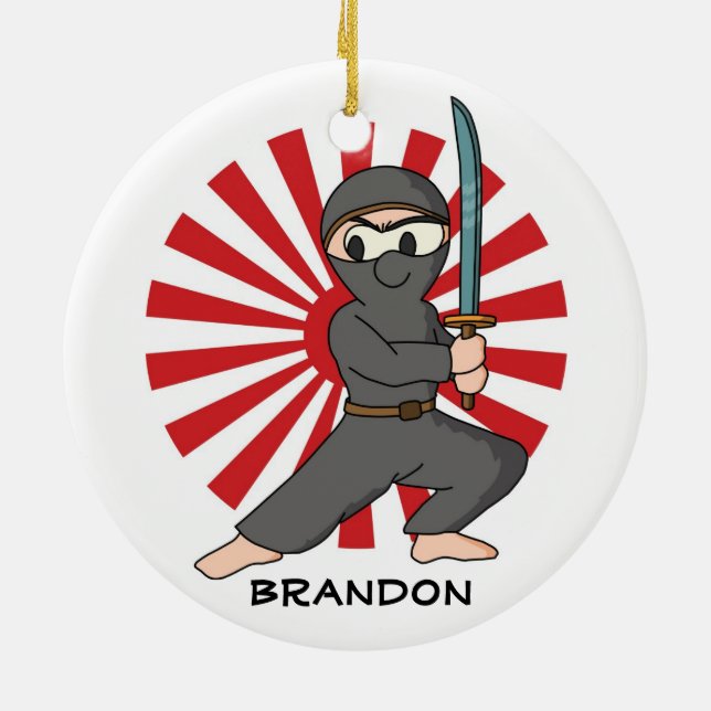 Ninja Boy Design Ornament (Baksidan)