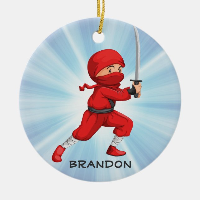 Ninja Boy Design Ornament (Framsidan)
