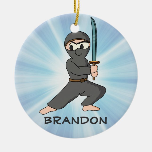Ninja Boy Design Ornament (Framsidan)
