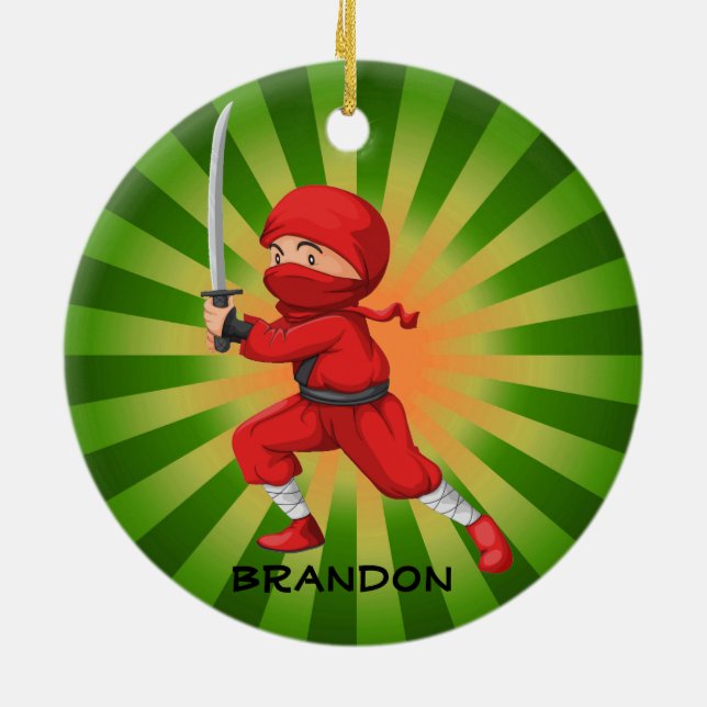 Ninja Boy Design Ornament (Baksidan)