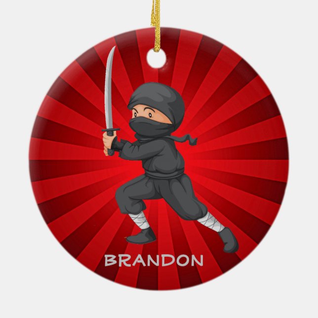 Ninja Boy Design Ornament (Baksidan)