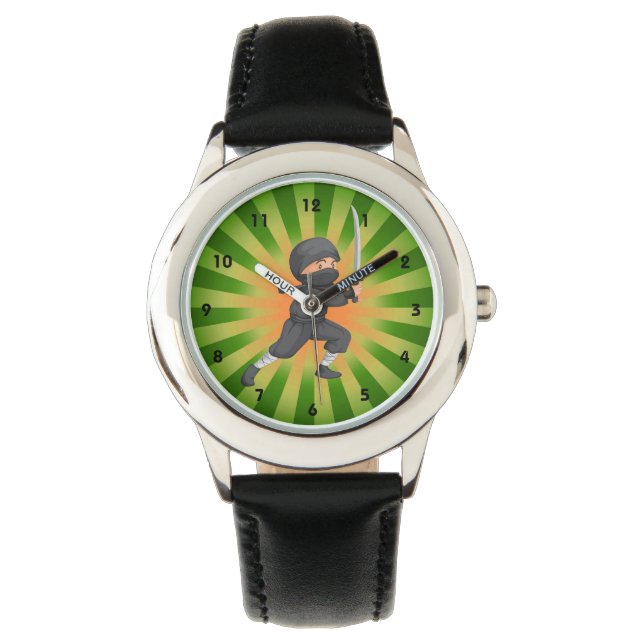 Ninja Boy Design Watch Armbandsur (Framsida)