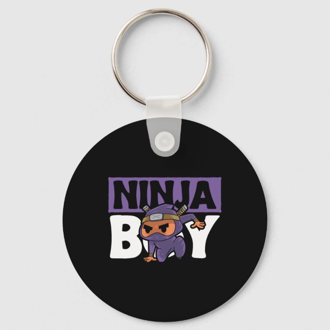 Ninja Boy Design Youth Karate och Ninja Nyckelring (Framsida)
