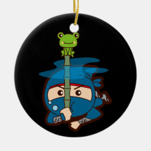 Ninja Boy Julgransprydnad Keramik