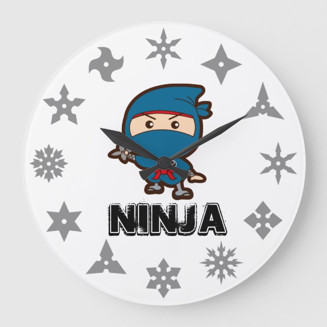 Ninja Boy Stor Klocka (Framsida)