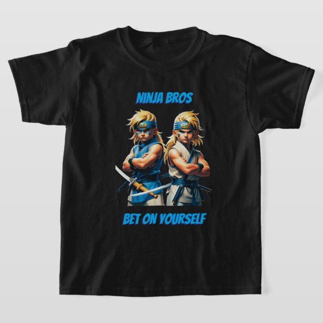 Ninja Bros Satsa På Dig Själv Ungdom T Shirt (Laydown)