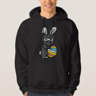 Ninja Bunny Rabbit Egg Cute Påsk Day Boys Kids T Hoodie