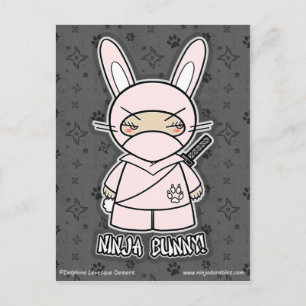 Ninja Bunny! Vykort