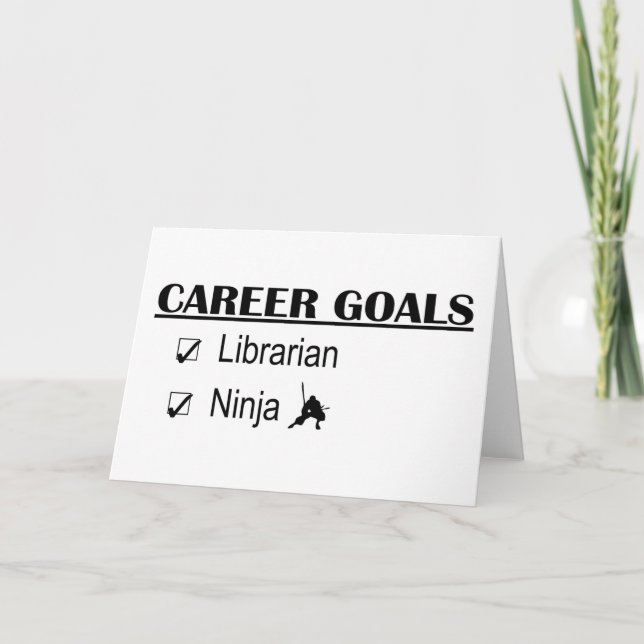 Ninja Career Goals - bibliotekarien Kort (Framsida)