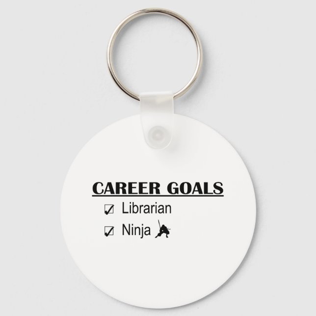 Ninja Career Goals - bibliotekarien Nyckelring (Framsida)