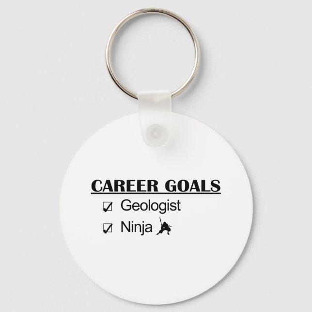 Ninja Career Goals - Geolog Nyckelring (Framsida)