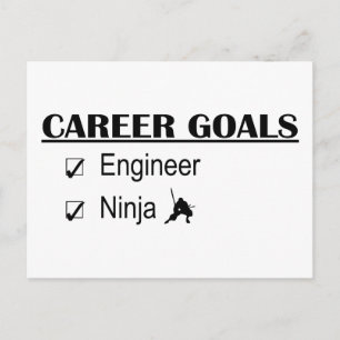 Ninja Career Goals - Ingenjör Vykort