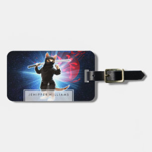 Ninja Cat i rymden. Bagagebricka