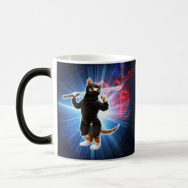 Ninja Cat i rymden. Magisk Mugg (Vänster)