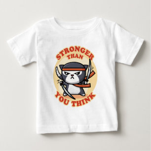 Ninja Cat Starkare än din Tänka T Shirt