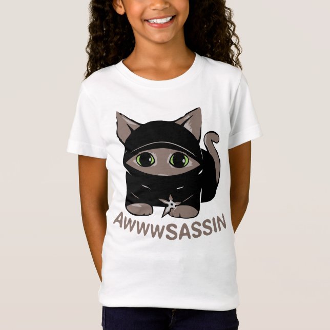 Ninja Cat T-Shirt (Framsida)