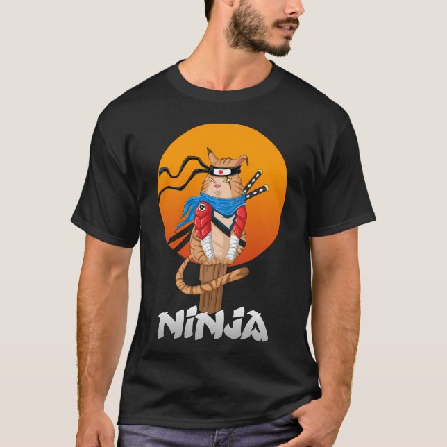 ninja cat t shirt (Framsida)