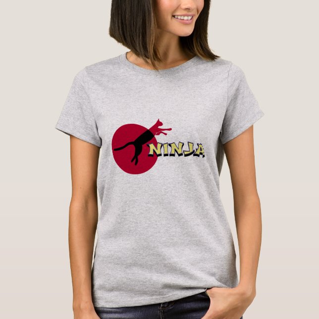 Ninja Cat T Shirt (Framsida)