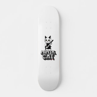 Ninja cat T-Shirt Hoodie Mini Skateboard Bräda 18,5 Cm