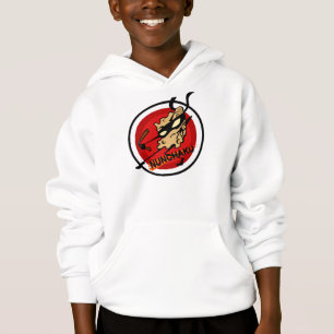 NINJA CHEESE MED NUNCHUCKS KIDS HOODIE T-SHIRT