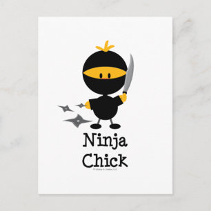 Ninja Chick vykort