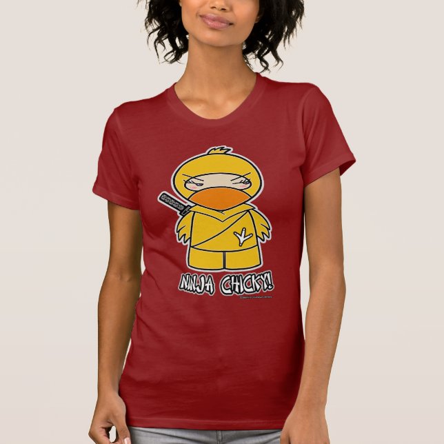 Ninja Chicky! T-tröja Tee Shirt (Framsida)