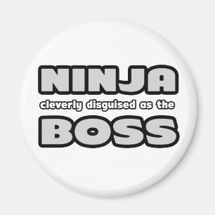 Ninja Cleverly maskerad som Chef Magnet