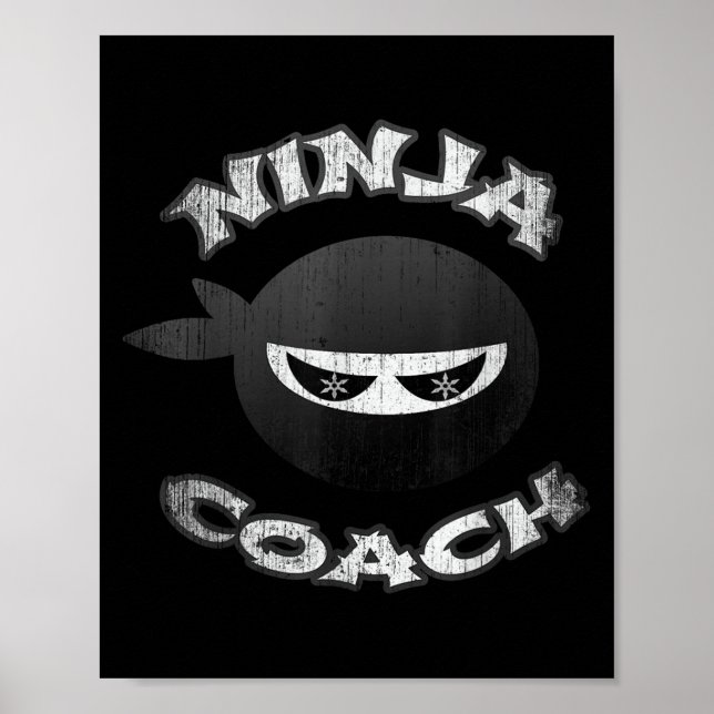 Ninja Coach Multitasking Team Trainer Speaker Gym Poster (Framsidan)