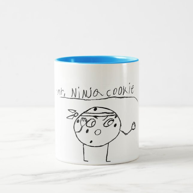 Ninja Cookie Två-Tonad Mugg (Center)