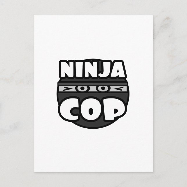 Ninja Cop Vykort (Framsida)