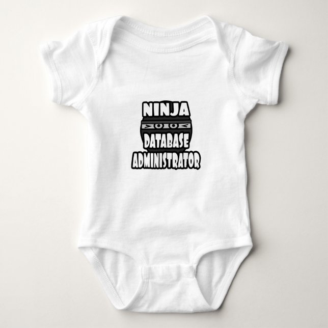 Ninja-databasadministratör Tee Shirt (Framsida)