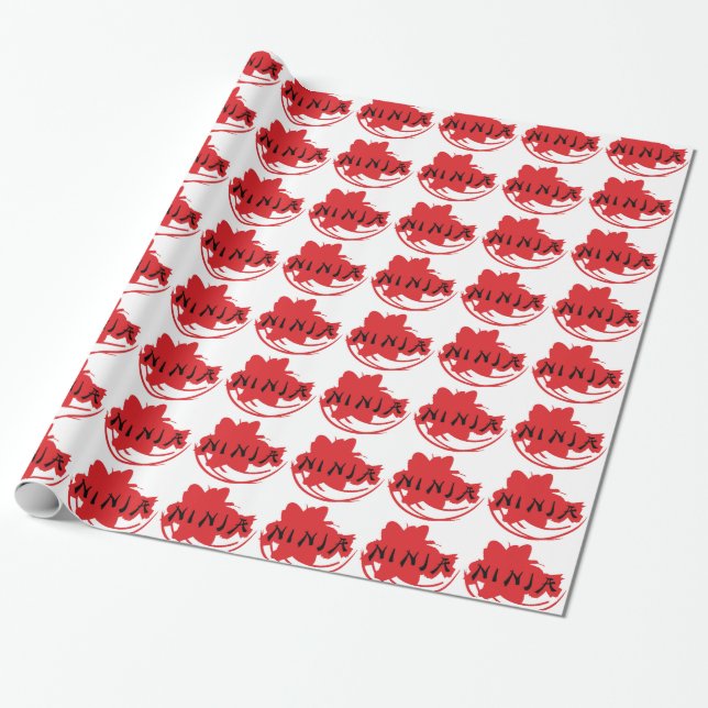 Ninja Design Wrapping Papper Presentpapper (Utrullad)