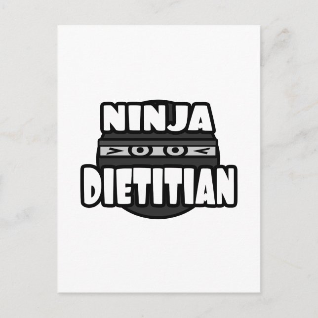 Ninja Dietitian Vykort (Framsida)