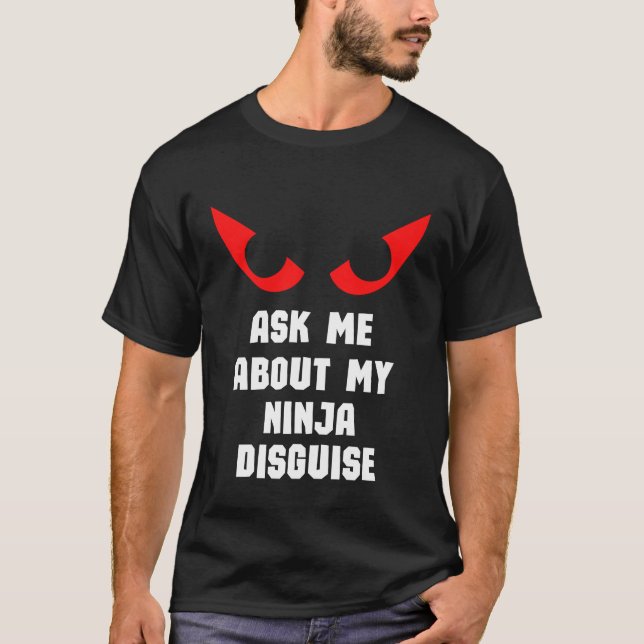 Ninja Disguise Kids Ninjas Småbarn Boys T Shirt (Framsida)