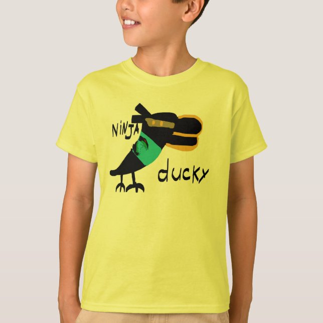 Ninja Ducky av Levi Roberts T Shirt (Framsida)